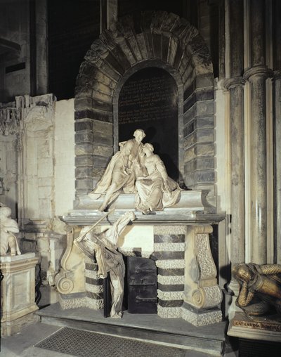 Grab von Sir Joseph und Lady Elizabeth Nightingale (gest. 1731), 1761 von Louis Francois Roubillac
